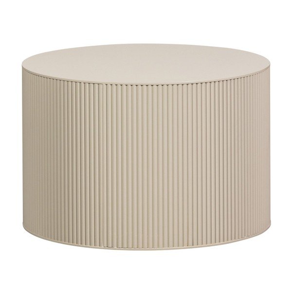 Beżowy okrągły stolik ø 60 cm Sanne – WOOOD