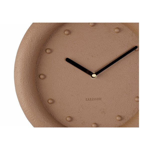 Brązowy zegar ścienny Karlsson Petra, ø 30 cm-image-2