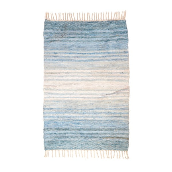 Niebiesko-biały dywan InArt Stripes, 60x120 cm