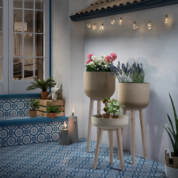 Brązowa doniczka Kave Home Stahl, wys. 86 cm-image-1