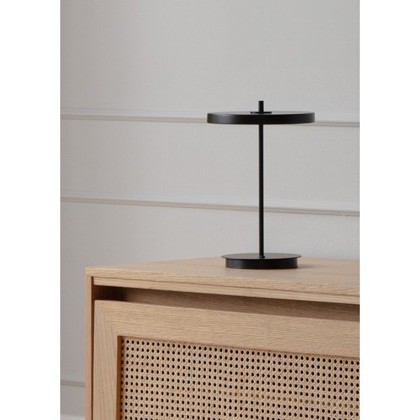 Czarna metalowa lampa stołowa LED z metalowym kloszem (wysokość 31 cm) Asteria Move – UMAGE-image-3