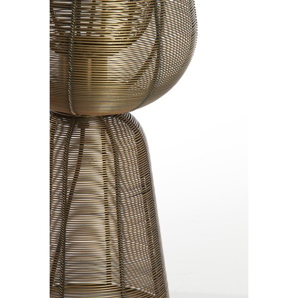 Metalowa lampa stołowa w kolorze brązu (wysokość 42 cm) Aboso – Light & Living-image-2