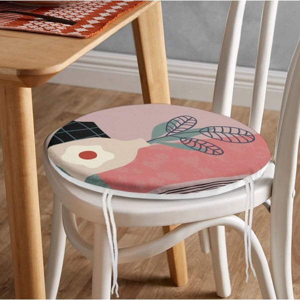 Poduszka na krzesło ø 42 cm Illustrated Flower – Mila Home