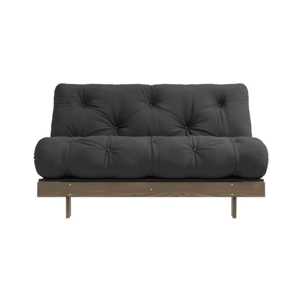 Czarna rozkładana sofa 140 cm Roots – Karup Design