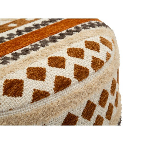 Brązowy/beżowy puf Ethnic  – Mauro Ferretti-image-4