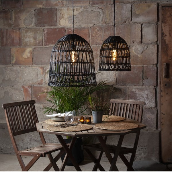 Czarny abażur ø 30 cm Knute – Star Trading-image-1