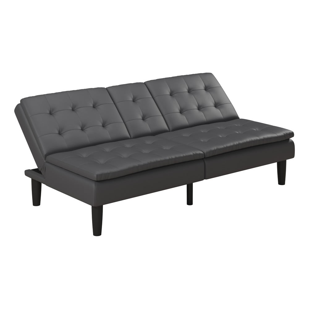 Szara rozkładana sofa z imitacji skóry 191 cm Maine – Støraa (zdjęcie 9)