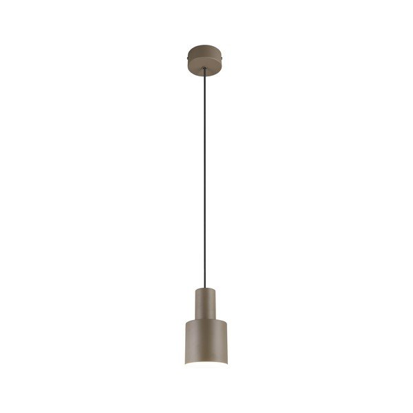 Ciemnobrązowa lampa wisząca z metalowym kloszem ø 12 cm Agudo – Trio-image-2