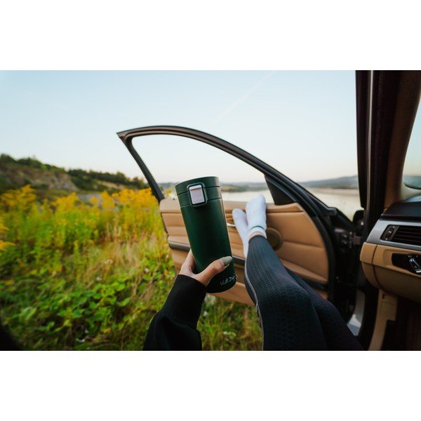 Zielony podróżny kubek termiczny Vialli Design Fuori, 400 ml-image-4
