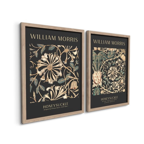 Obrazy zestaw 2 szt. 30x40 cm Morris – Styler-image-2