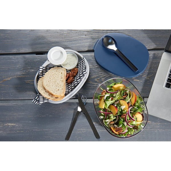 3-częściowy zestaw sztućców podróżnych w niebieskim etui Mepal Ellipse-image-1