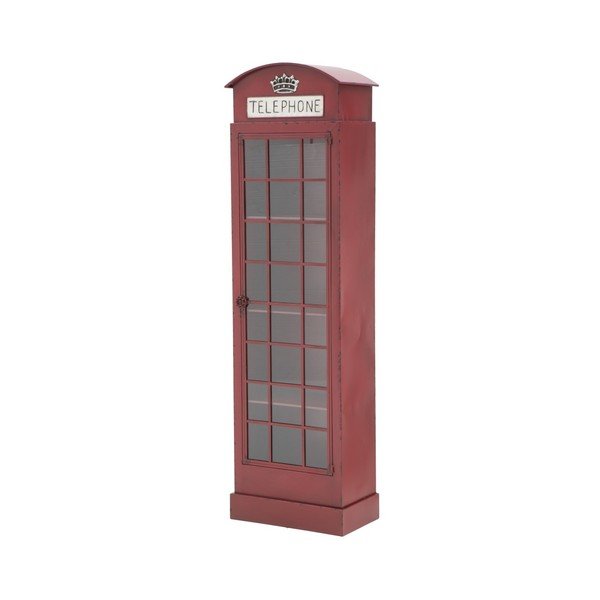 Czerwona żelazna witryna Mauro Ferretti London Telephone Booth-image-3