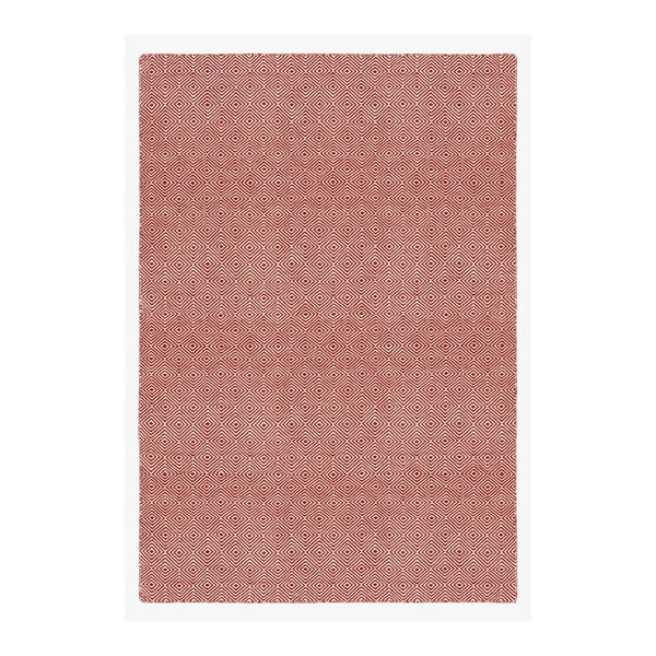 Czerwony dwustronny dywan zewnętrzny Green Decore Solitaire, 90x150 cm