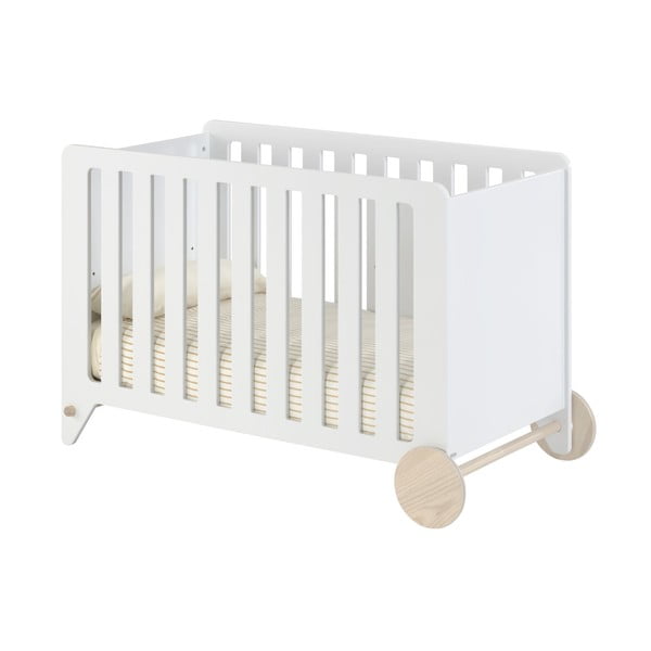 Białe łóżeczko dziecięce Kave Home Nunila, 120x60 cm