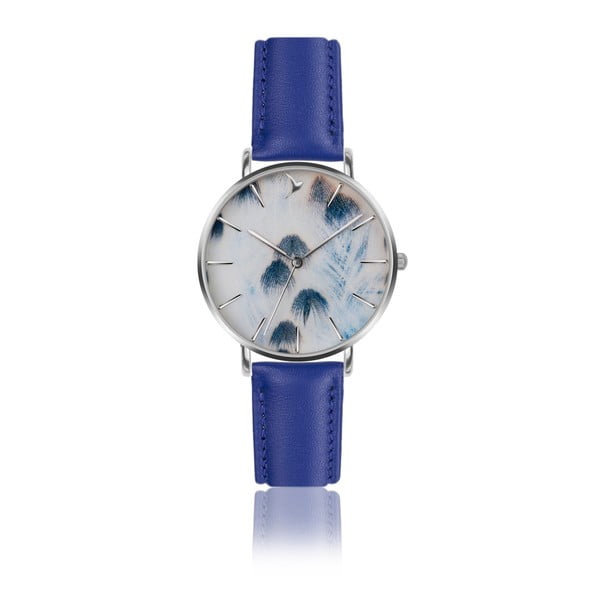 Zegarek damski z niebieskim paskiem ze skóry Emily Westwood Nataly