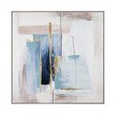 Ręcznie malowany obraz z ramą w zestawie/na płótnie 88x88 cm Crown – Bizzotto