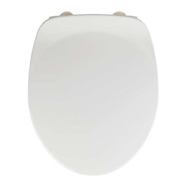Biała deska sedesowa z łatwym domknięciem Wenko Armonia, 44,5x37 cm