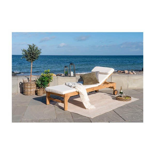 Leżak ogrodowy z drewna tekowego House Nordic Andorra-image-1