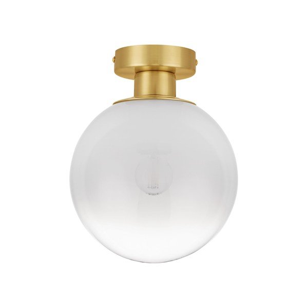 Biała/w kolorze złota szklana lampa sufitowa Vita – Nova Luce