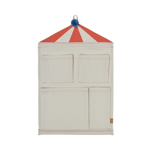 Kremowy tekstylny organizer wiszący 40x1x60 cm Circus – OYOY Mini