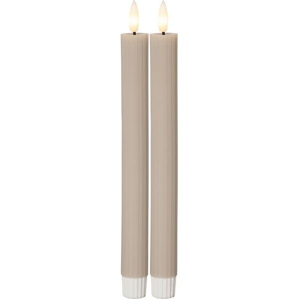 Świeczki LED zestaw 2 szt. (wys. 25 cm) Flamme Stripe – Star Trading