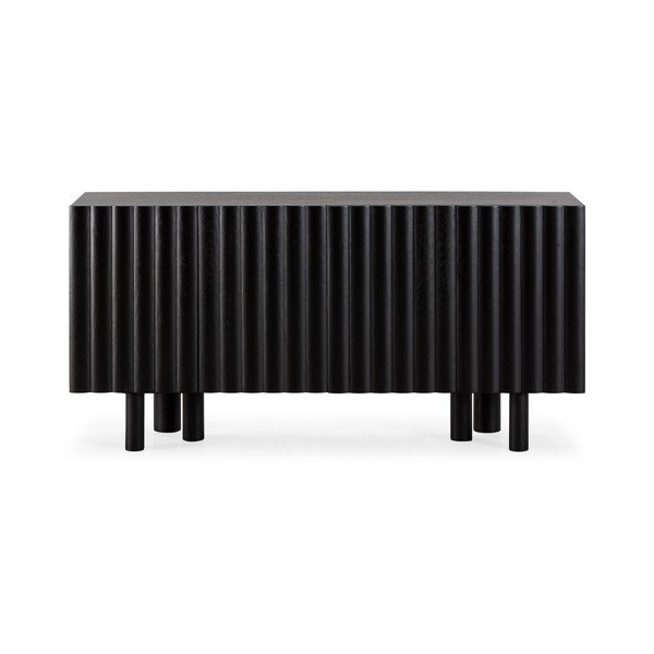 Czarna komoda z litego drewna mango 160x80x40 cm Tamira – MOME-image-2