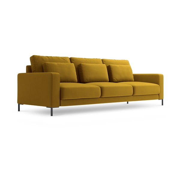 Musztardowożółta sofa Interieurs 86 Seine, 220 cm-image-2