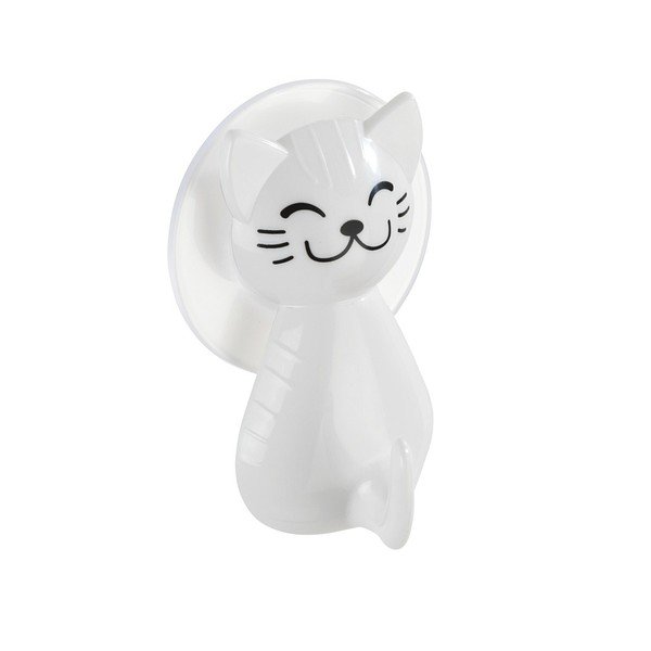 Biały haczyk ścienny Wenko Cat-image-1