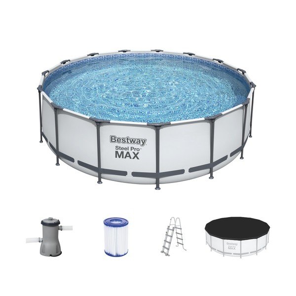 Basen stelażowy ø 457 cm głębokość 122 cm Max – Bestway-image-2