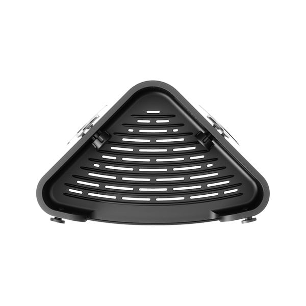 Czarna plastikowa narożna półka łazienkowa bez wiercenia Flex Adhesive – Umbra-image-4