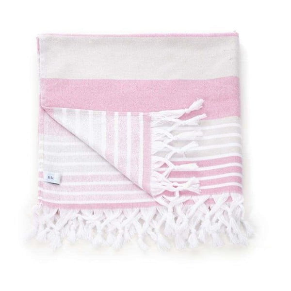 Ręcznik hammam Pestemal Pink Beige