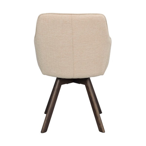 Beżowe tapicerowane fotele jadalniane zestaw 2 szt. Alison – Rowico-image-4