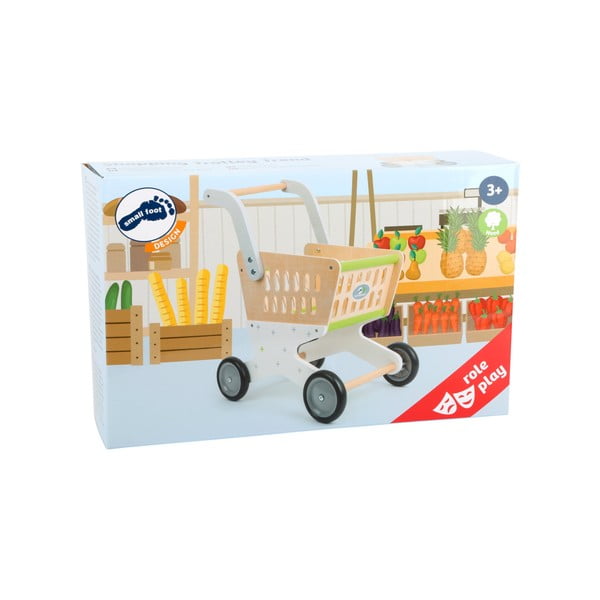Dziecięcy drewniany wózek na zakupy Legler Shopping-image-1