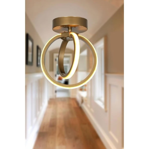 Metalowa lampa sufitowa LED w kolorze brązu Sezen – Squid Lighting-image-1