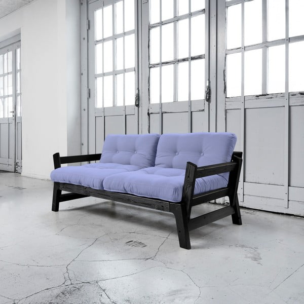 Sofa rozkładana Karup Step Black/Blue Breeze