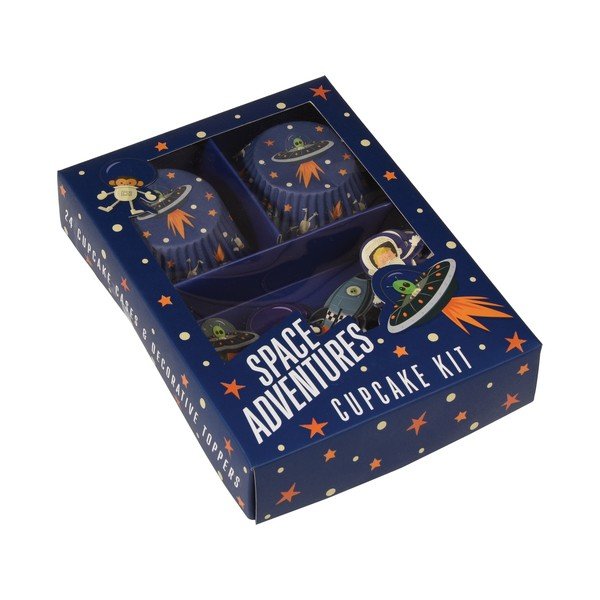 Zestaw papilotek i ozdób do ciastek Rex London Space Adventures-image-4