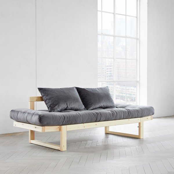 Wielofunkcyjna sofa Karup Edge Natural/Velvet Gray-image-2