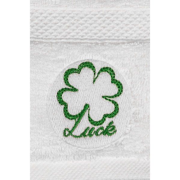Białe bawełniane ręczniki zestaw 2 szt. frotte Luck – Foutastic-image-1