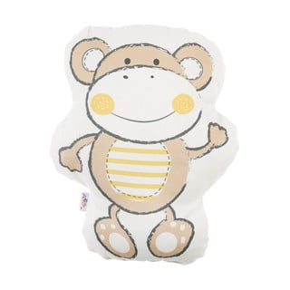 Brązowa poduszka dziecięca z domieszką bawełny Mike & Co. NEW YORK Pillow Toy Beatto, 31x36 cm