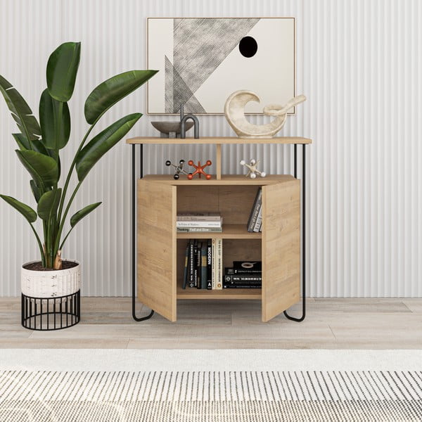 Szafka w dekorze dębu 80x80 cm Dilly – Marckeric-image-4