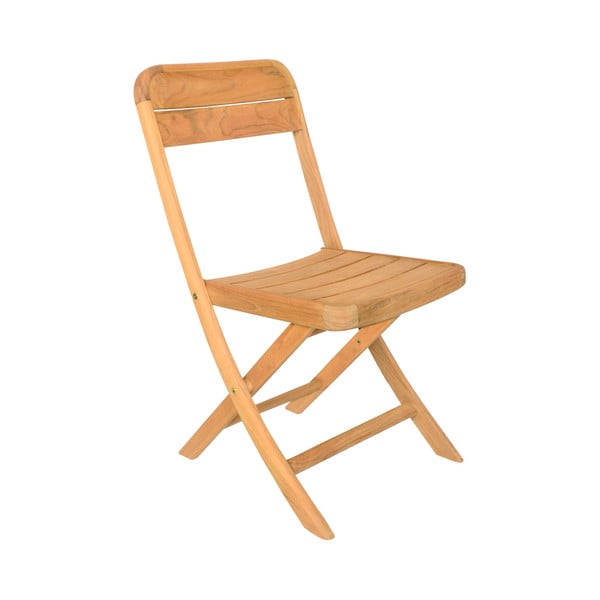 Zestaw 2 składanych krzeseł ogrodowych z drewna tekowego Ezeis Sun
