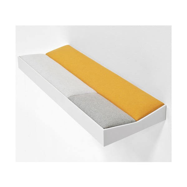 Snug White Orange, wyściełana półka 60 cm