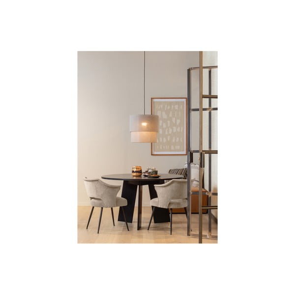 Beżowe aksamitne krzesła zestaw 2 szt. Sits – Basiclabel -image-1