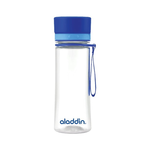 Butelka na wodę z niebieskim wieczkiem Aladdin Aveo, 350 ml
