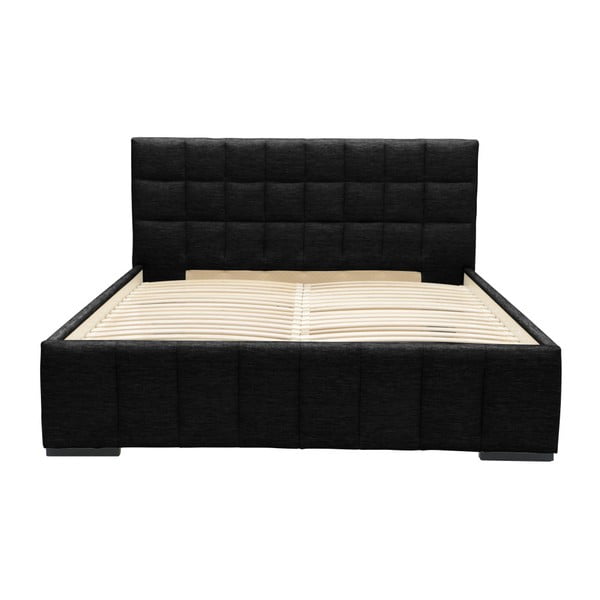 Czarne łóżko 2-osobowe Mazzini Beds Dream, 140x200 cm-image-2