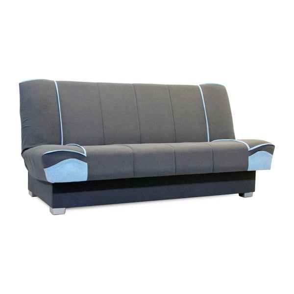 Niebiesko-szara sofa rozkładana Sinkro Karl