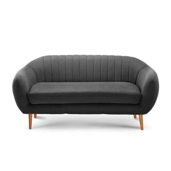 Antracytowa sofa 3-osobowa Scandi by Stella Cadente Maison Comete