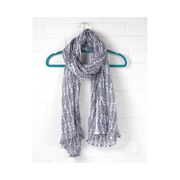 Szal Print Aztec Indigo