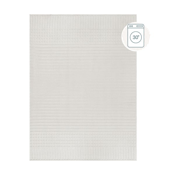 Biały dywan z szenilu odpowiedni do prania 80x160 cm Elton – Flair Rugs