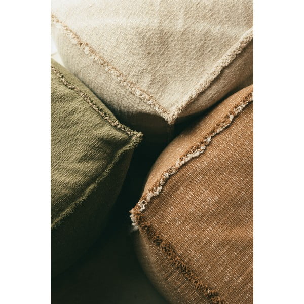 Worek do siedzenia w kolorze khaki Handloom – Lorena Canals-image-4